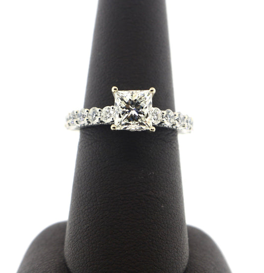 18K White Gold 1.67PR EGL 3.06CTW G/SI2 Diamond Ring