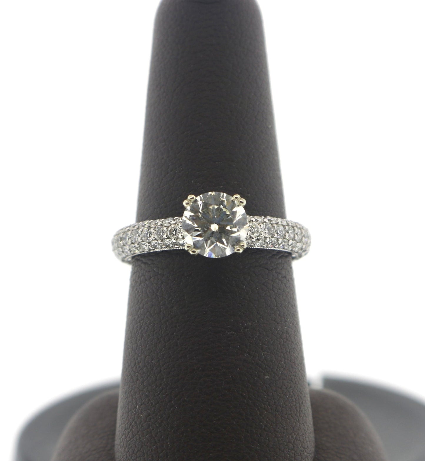 18K White Gold 1.21/2.83CTW VS1/H Engagement Ring