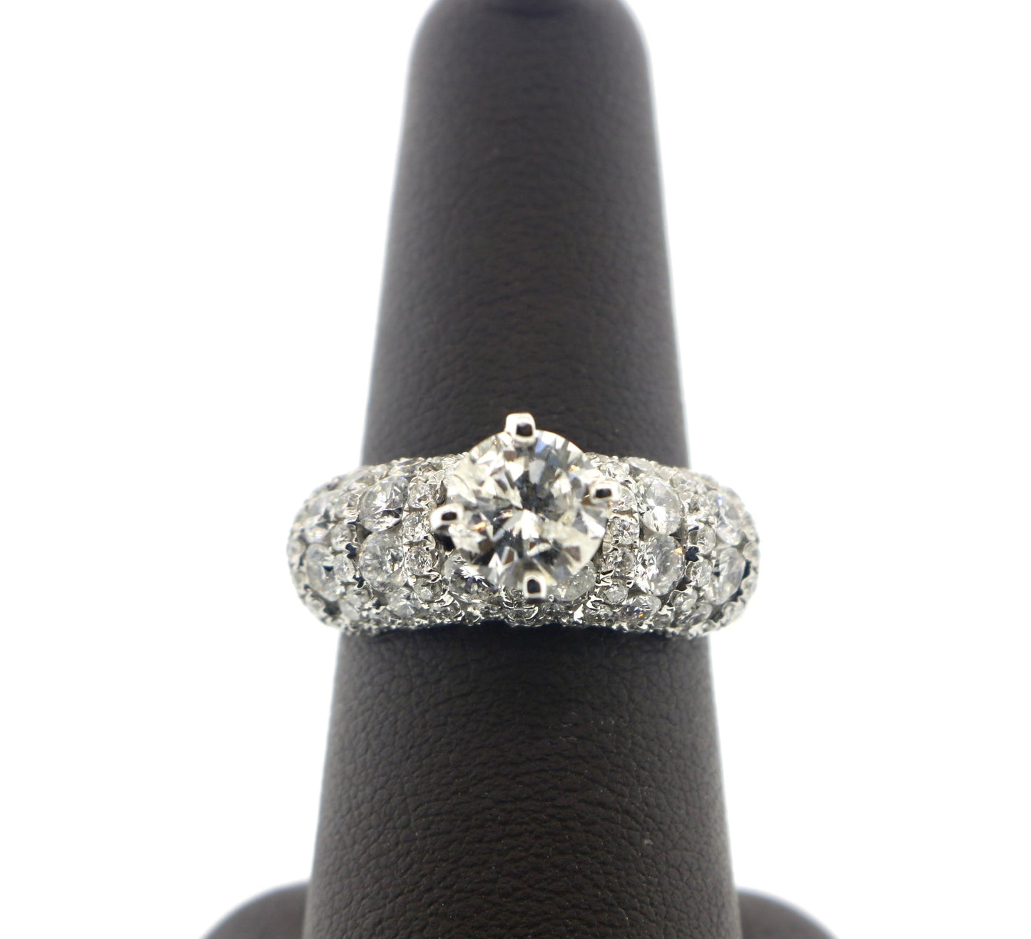 18K White Gold 1.32/2.22CT SI2/G 6 PRG Ring