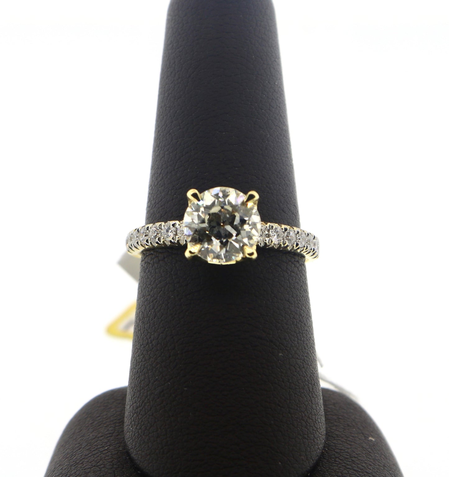 18K Yellow Gold 1.73/0.50CT SI/I Diamond Ring