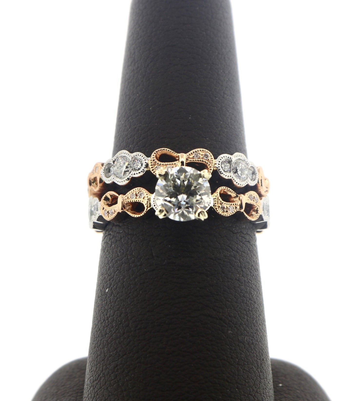 14K White/Rose Gold 0.93CT/1.53CTW Diamond Ring