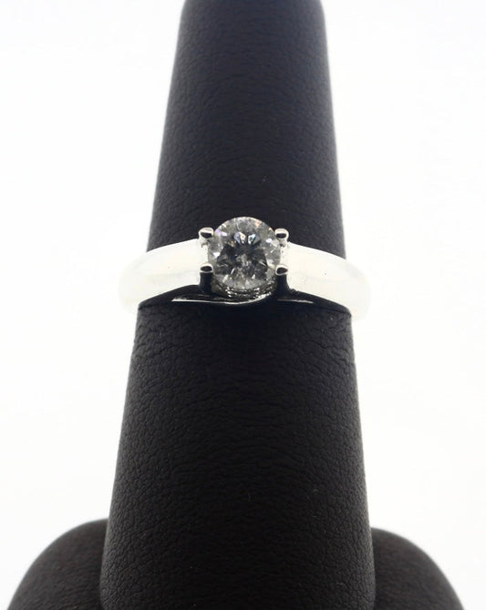 14K White Gold 1.00CTW Diamond Solitaire Ring