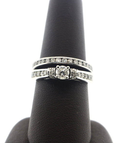 14K White Gold 0.40/1.48CT RD 2 Piece Bridal Ring