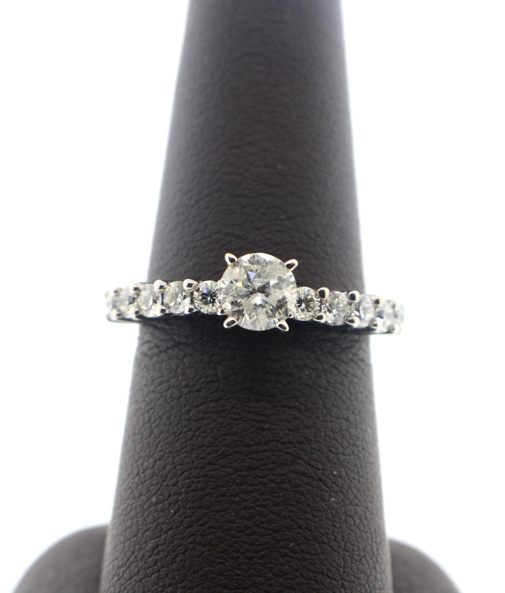 14K White Gold 0.65/1.65CTW RDS Diamond Ring