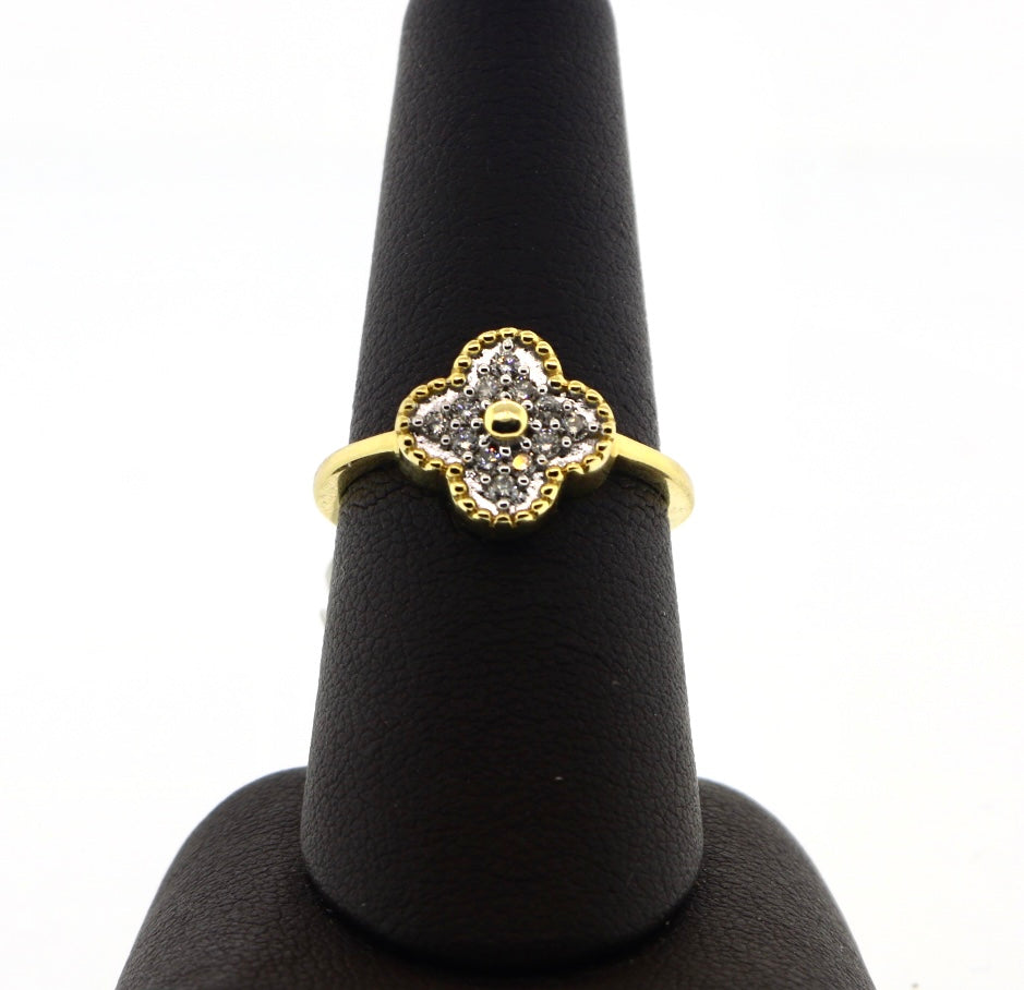 14K Yellow Gold 0.25CT VC LDS Fashion Diamond Ring