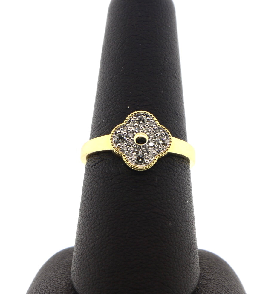 14K Yellow Gold 0.20CT VC LDS Fashion Diamond Ring