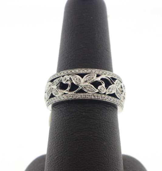 14K White Gold 0.45CTW RDS Ring