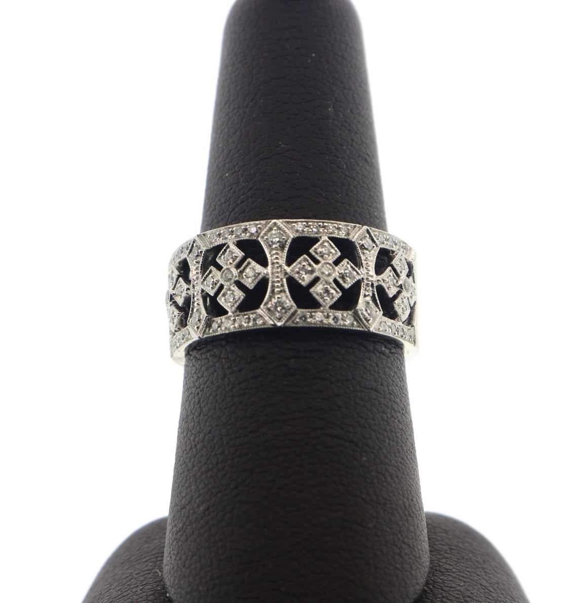 14K White Gold 0.32CTW RDS Ring