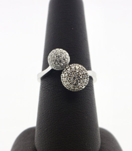 14K White Gold 1.7CTW RDS Pave Ring