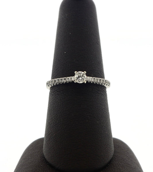 18K White Gold 0.78CTW RDS Engagement Ring