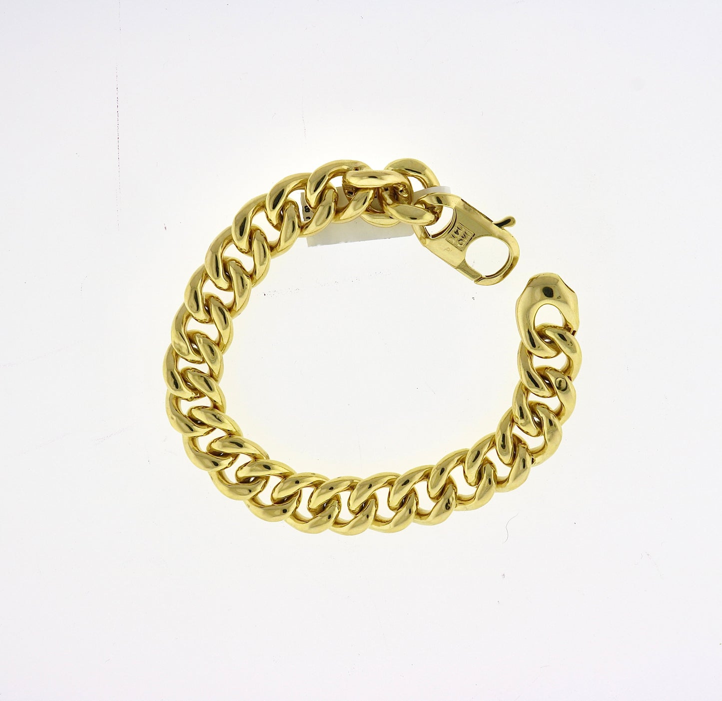 14K Yellow Gold 17.4 Grams Cuban Bracelet