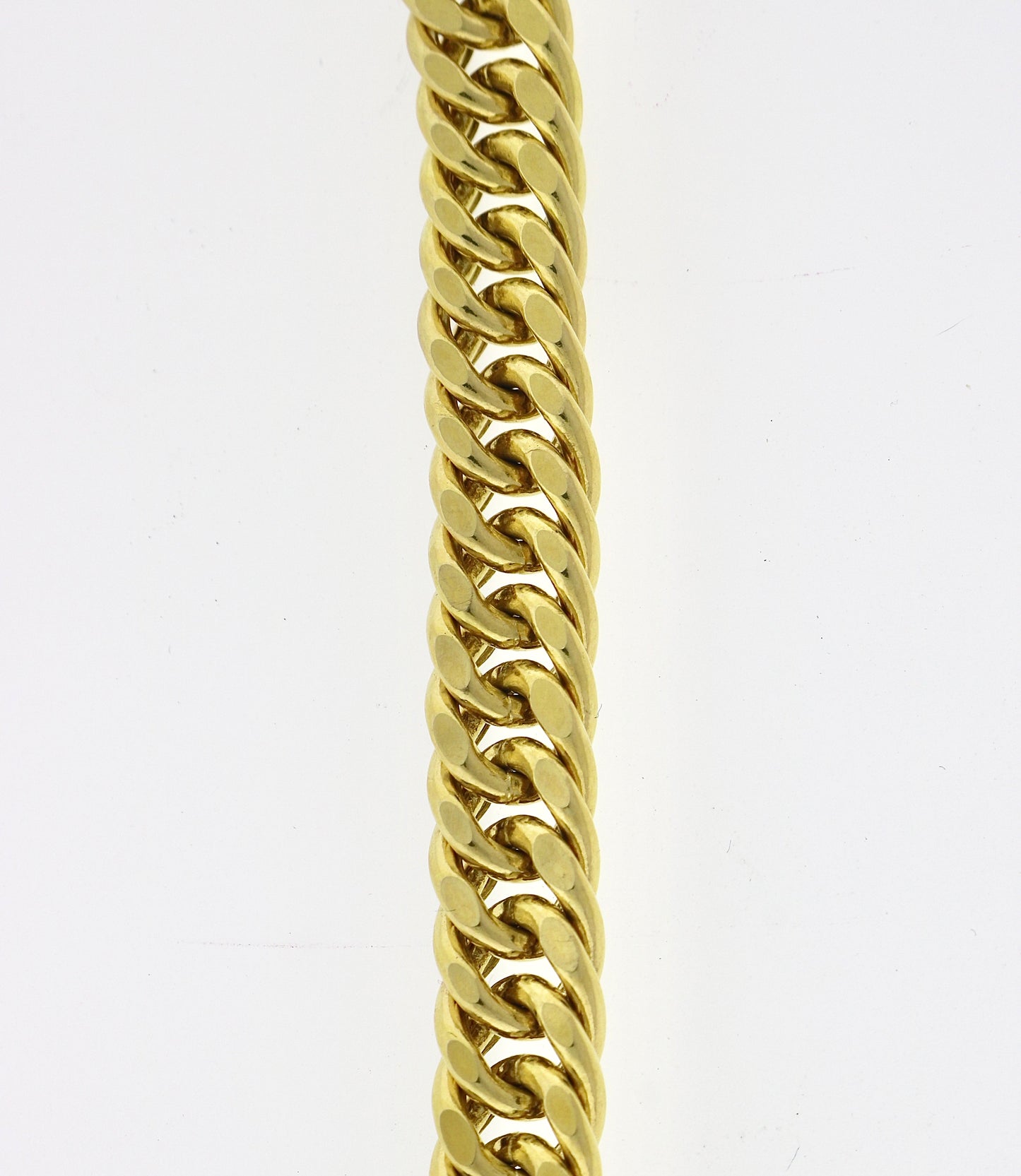 14K Yellow Gold 16.4 Grams Cuban D/C Bracelet