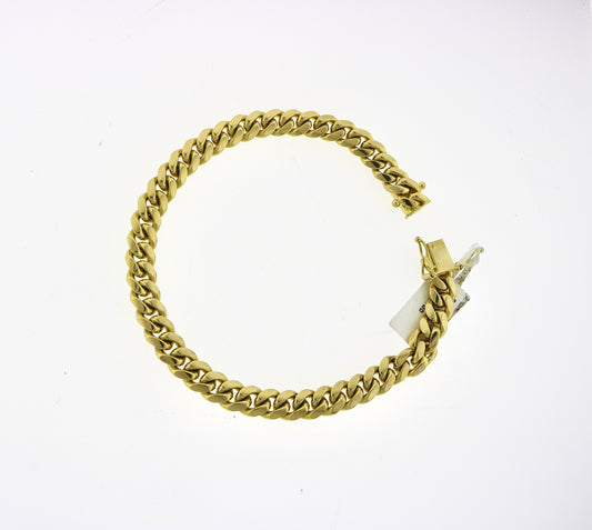 14K Yellow Gold 44.4 Grams Cuban Bracelet