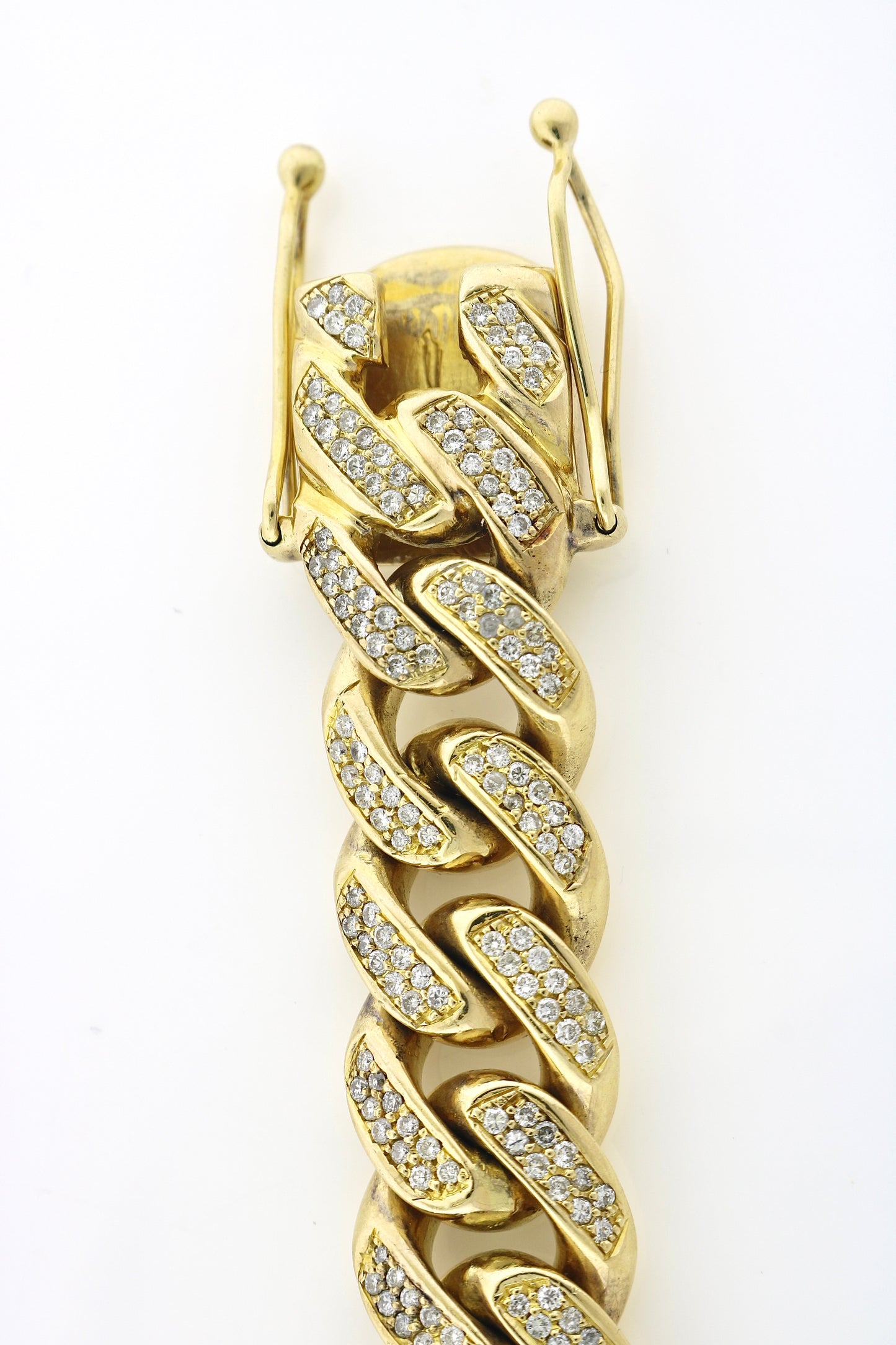 14K Yellow Gold 8.5CTW 152 Grams Cuban Bracelet