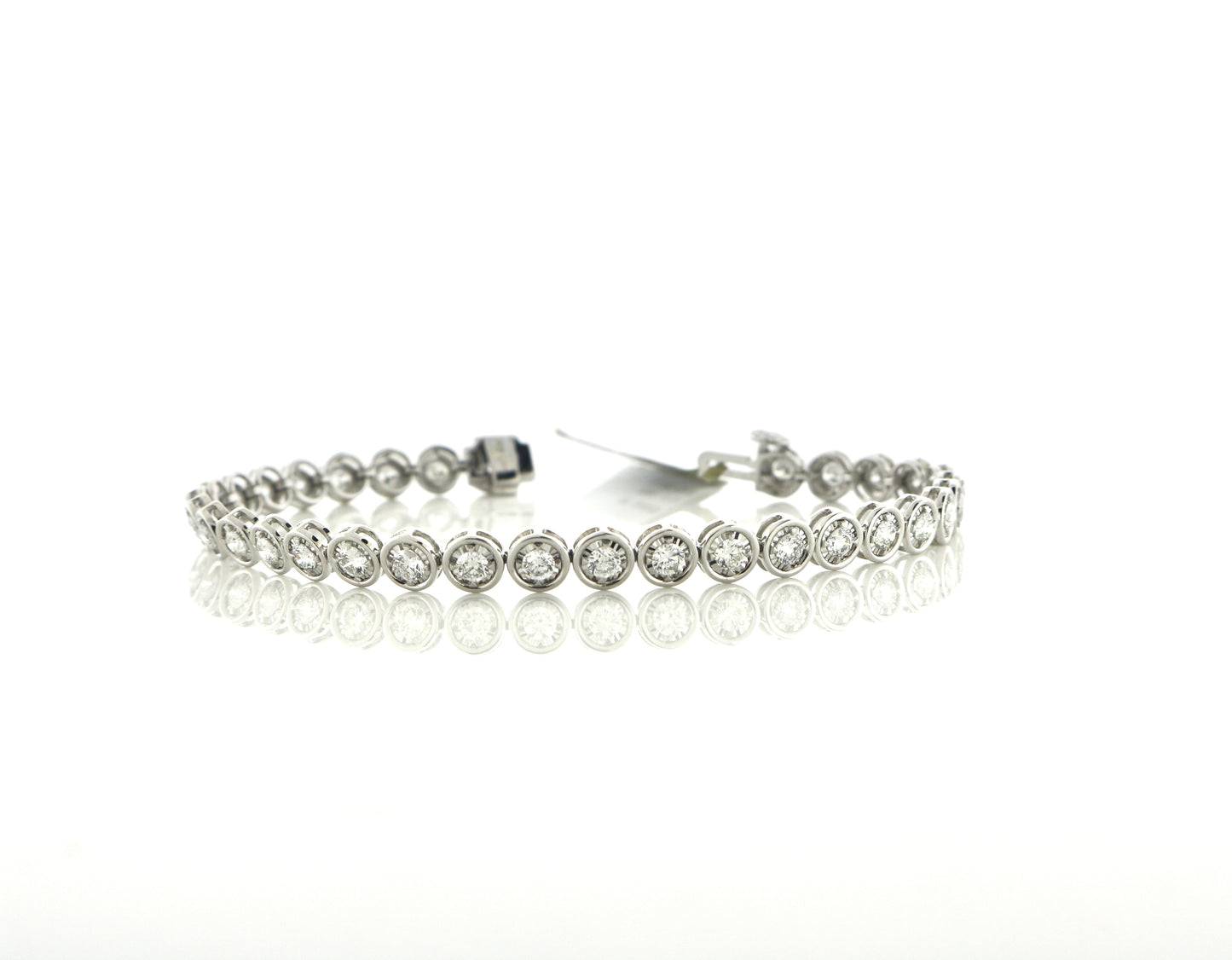 14K White Gold 3CT Miracle Diamond Bracelet