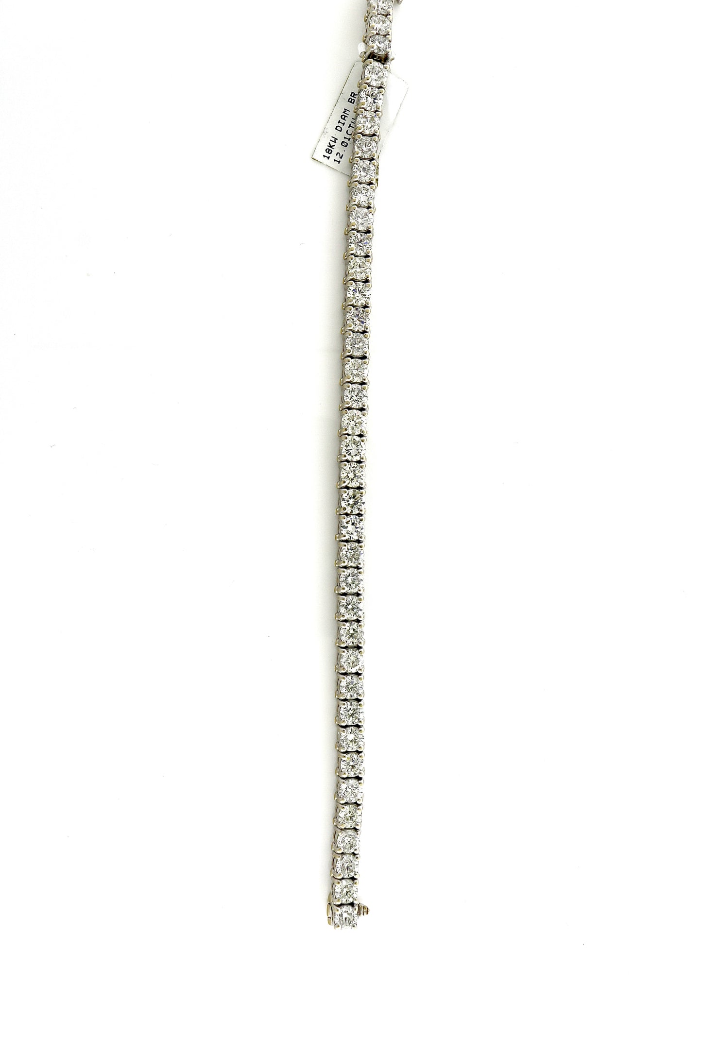 18K White Gold 12.01 CTW Diamond Bracelet