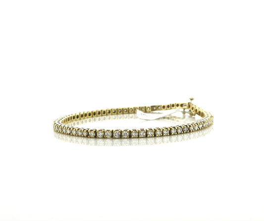 10K Yellow Gold 7CT Diamond Bracelet