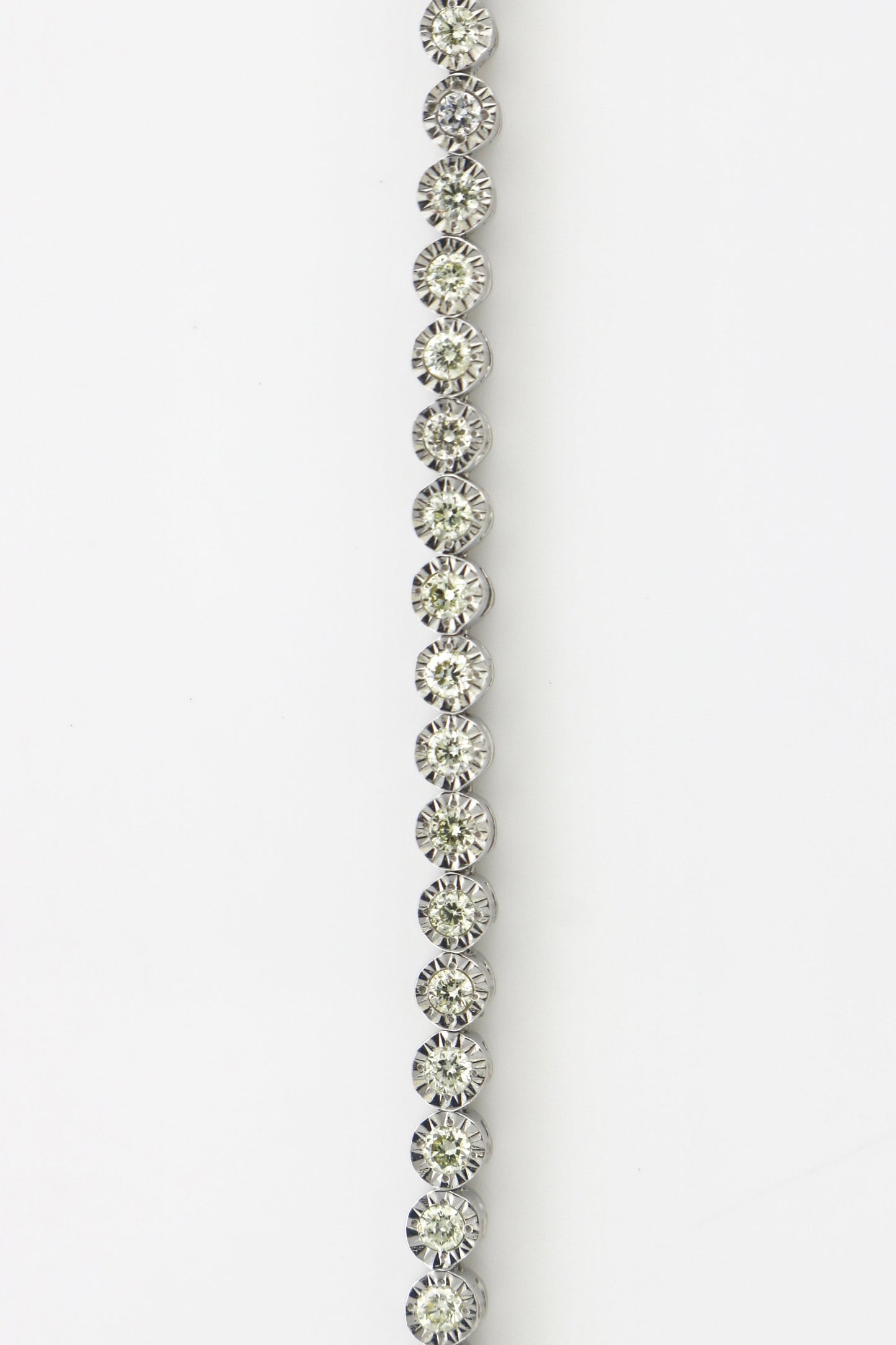 10K White Gold 1CT 68 Diamond Tennis Bracelet