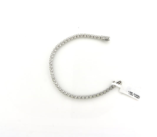 10K White Gold 1.50CT Tennis Bracelet