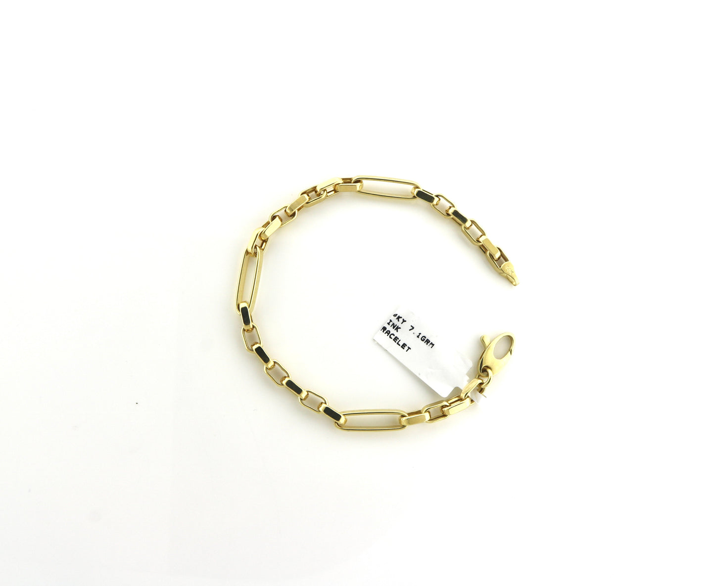 14K Yellow Gold 7.1 Grams Link Bracelet