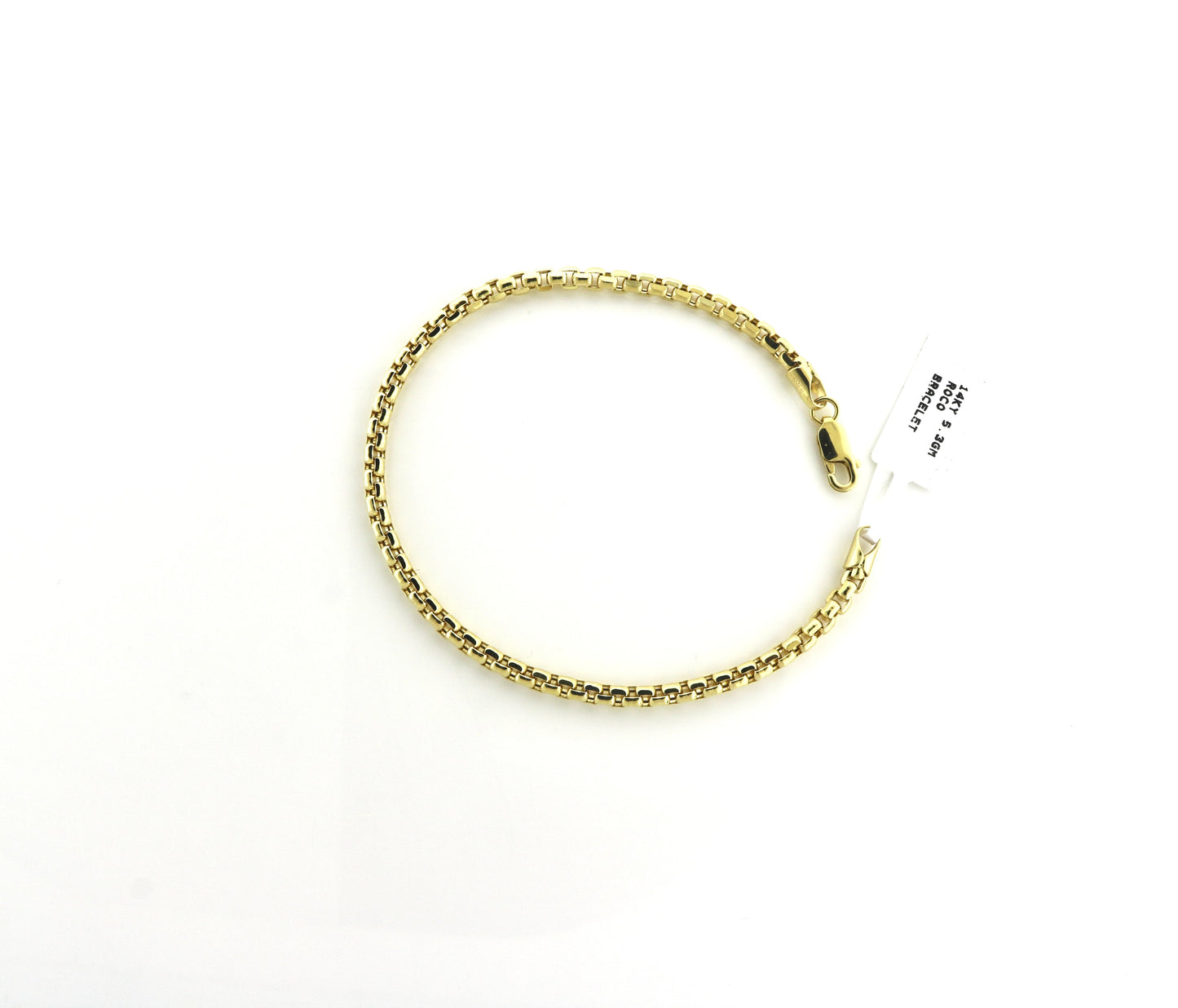 14K Yellow Gold 5.3 Grams Roco Bracelet