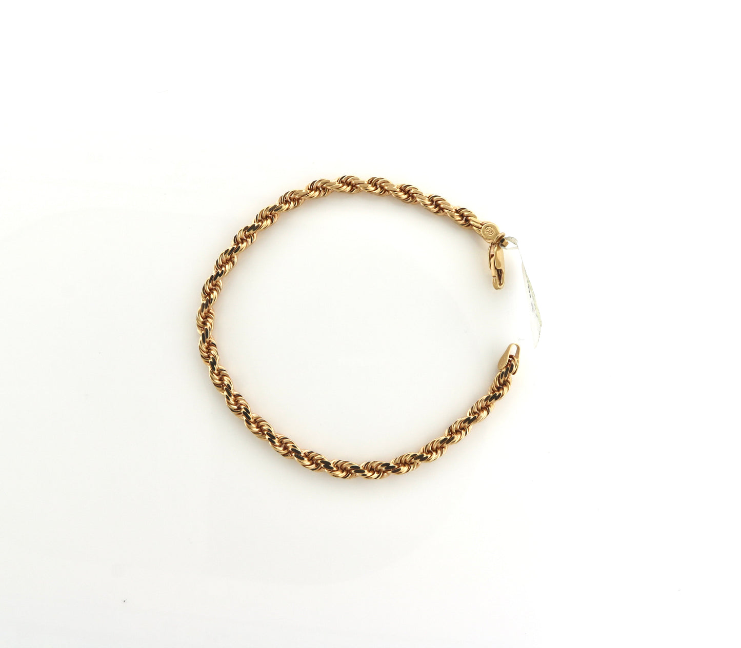 14K Rose Gold 14.1 Grams Rope Bracelet