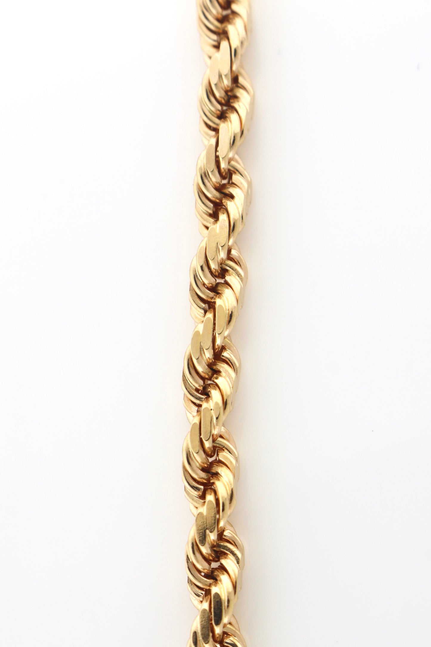 14K Rose Gold 14.1 Grams Rope Bracelet