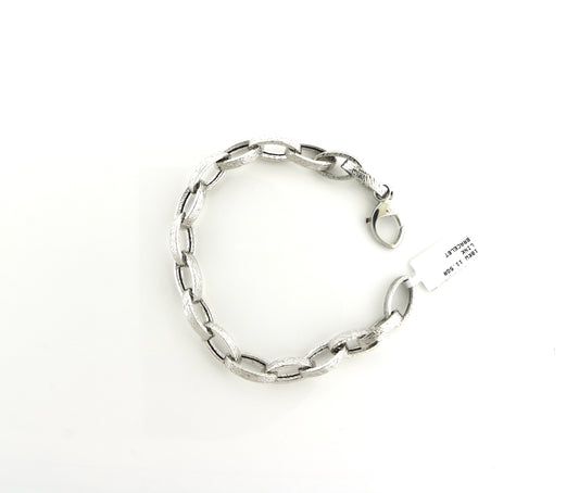 18K White Gold 11.5 Grams Link Bracelet