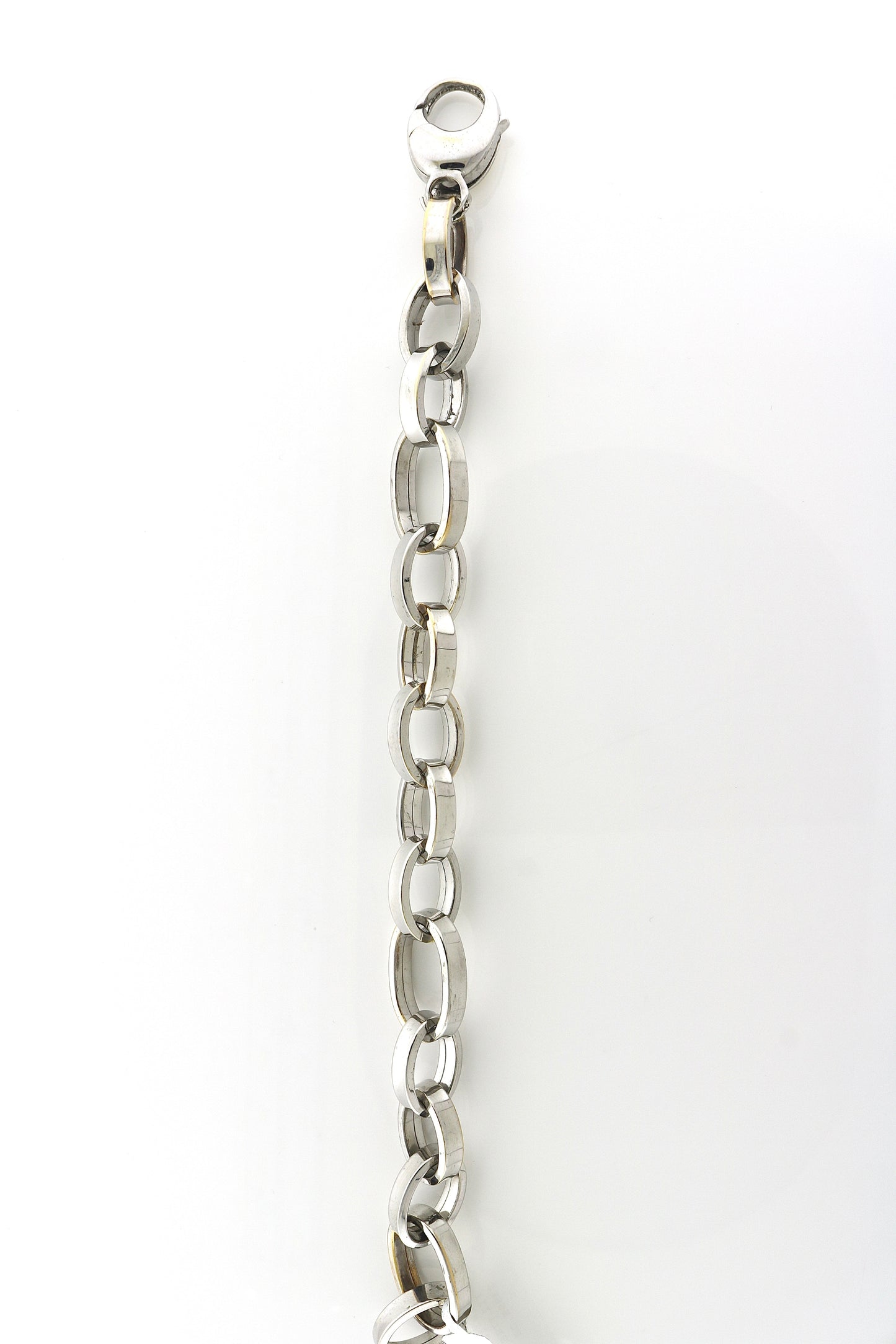 18K White Gold 25.3 Grams Link Bracelet