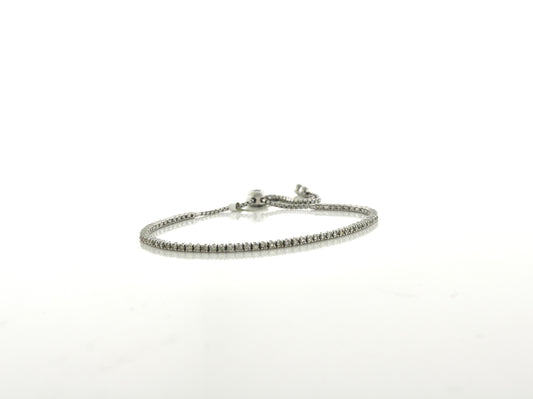 14K White Gold 1.05CT 68 Stones LDS Bracelet