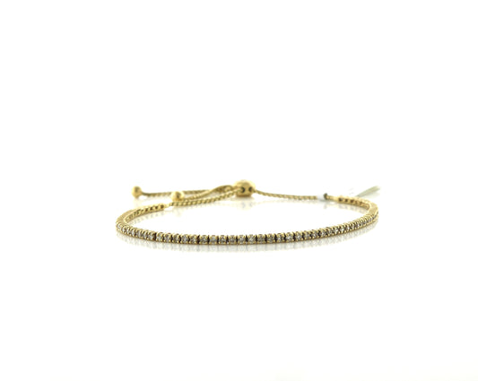 14K Yellow Gold 1.05CT 68 Stones LDS Bracelet