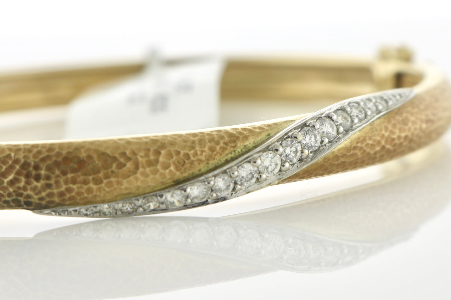 14K Yellow Gold IGI 0.50CTW RDS Bangle