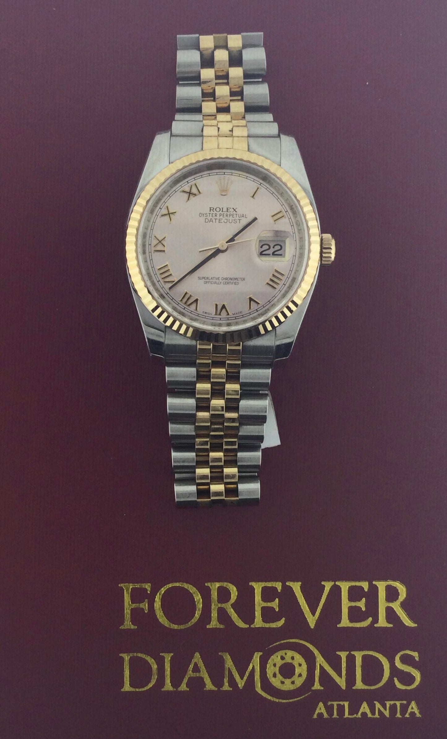 Rolex 36MM Two-tone Rose Gold